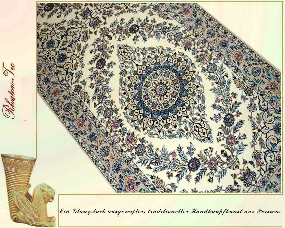 Exquisite Perser Teppich aus Isfahan, Stadt Nain, mit einzigartigen Eigenschaften