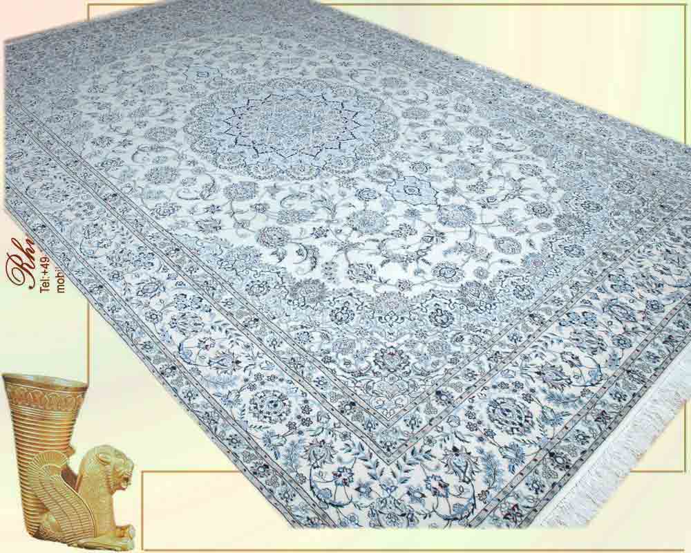 Prächtiger Perser Teppich mit Medaillonmuster