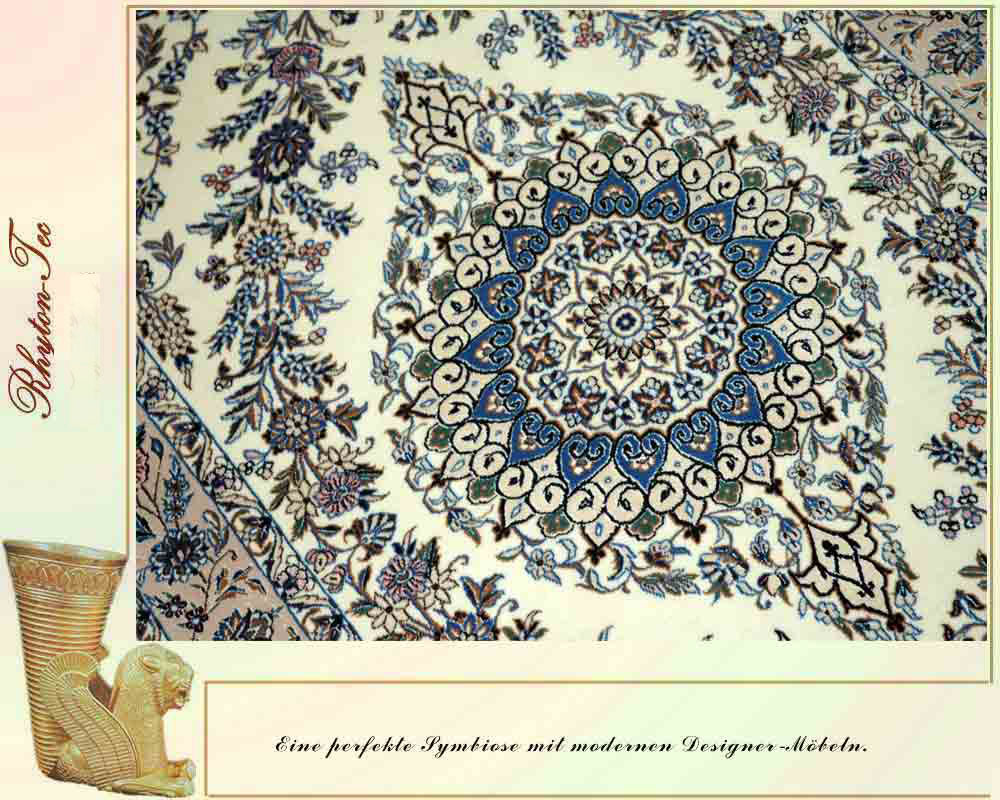 Exquisite Perser Teppich aus Isfahan, Stadt Nain, mit einzigartigen Eigenschaften