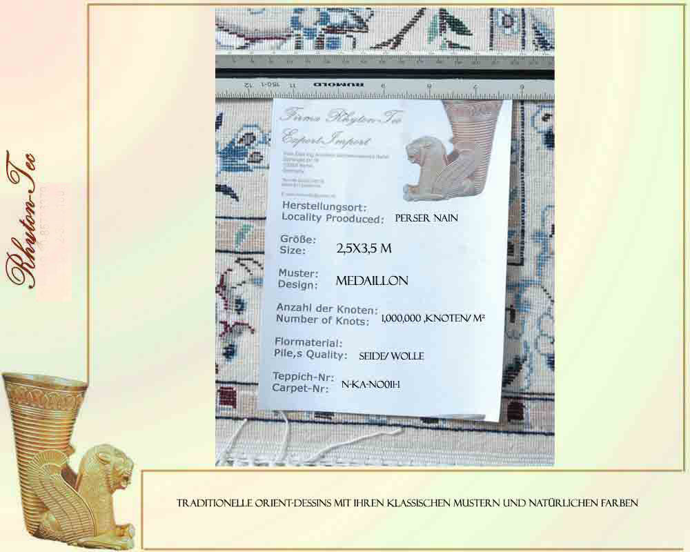 Prächtiger Perser Teppich mit Medaillonmuster