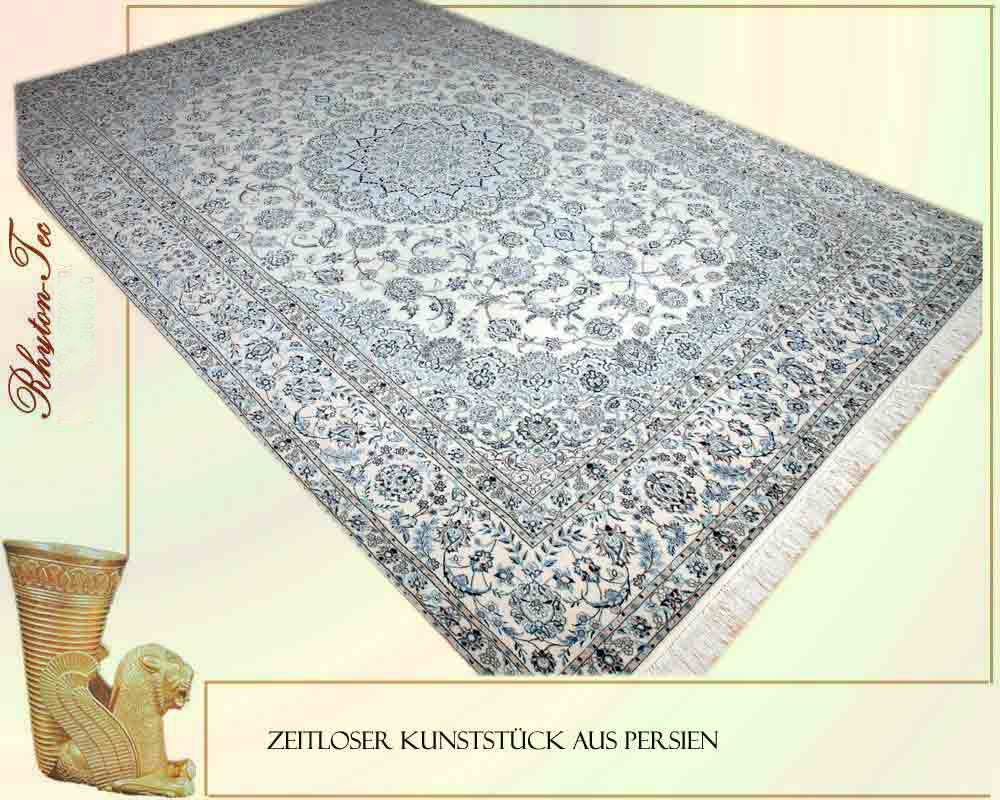 Prächtiger Perser Teppich mit Medaillonmuster