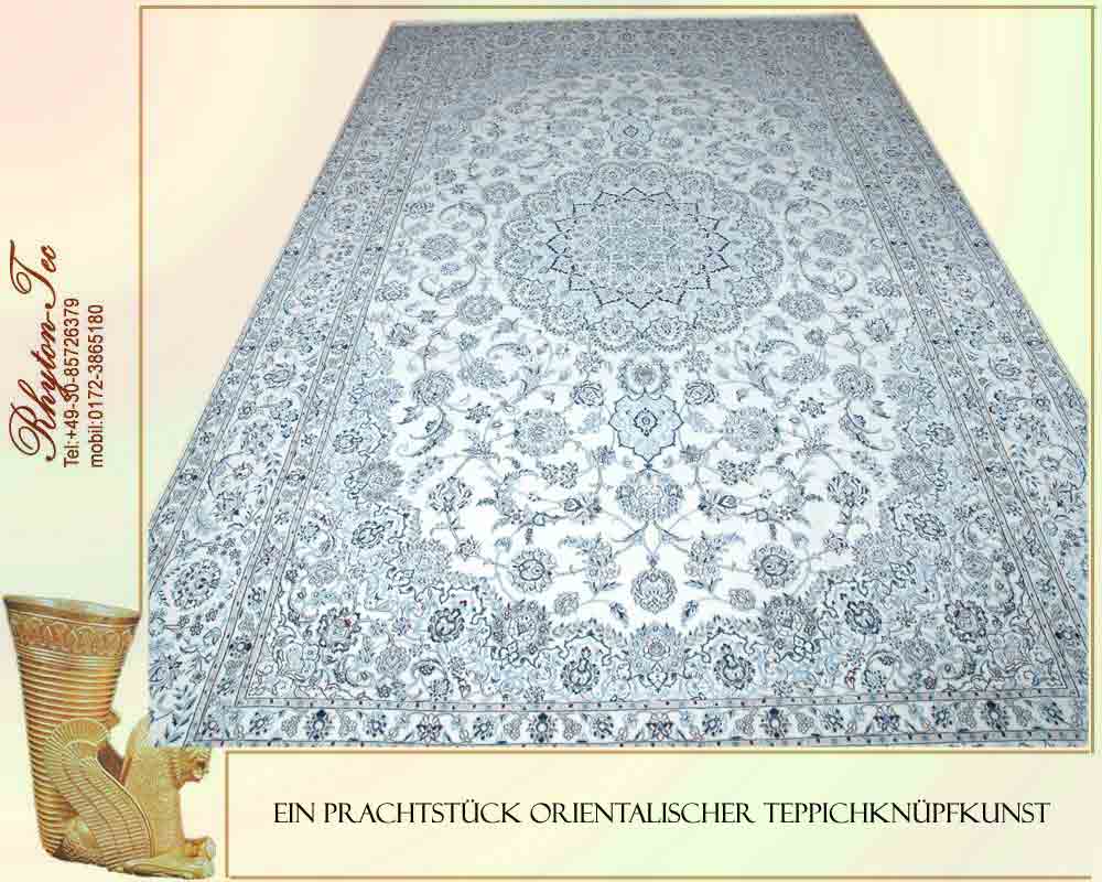 Prächtiger Perser Teppich mit Medaillonmuster